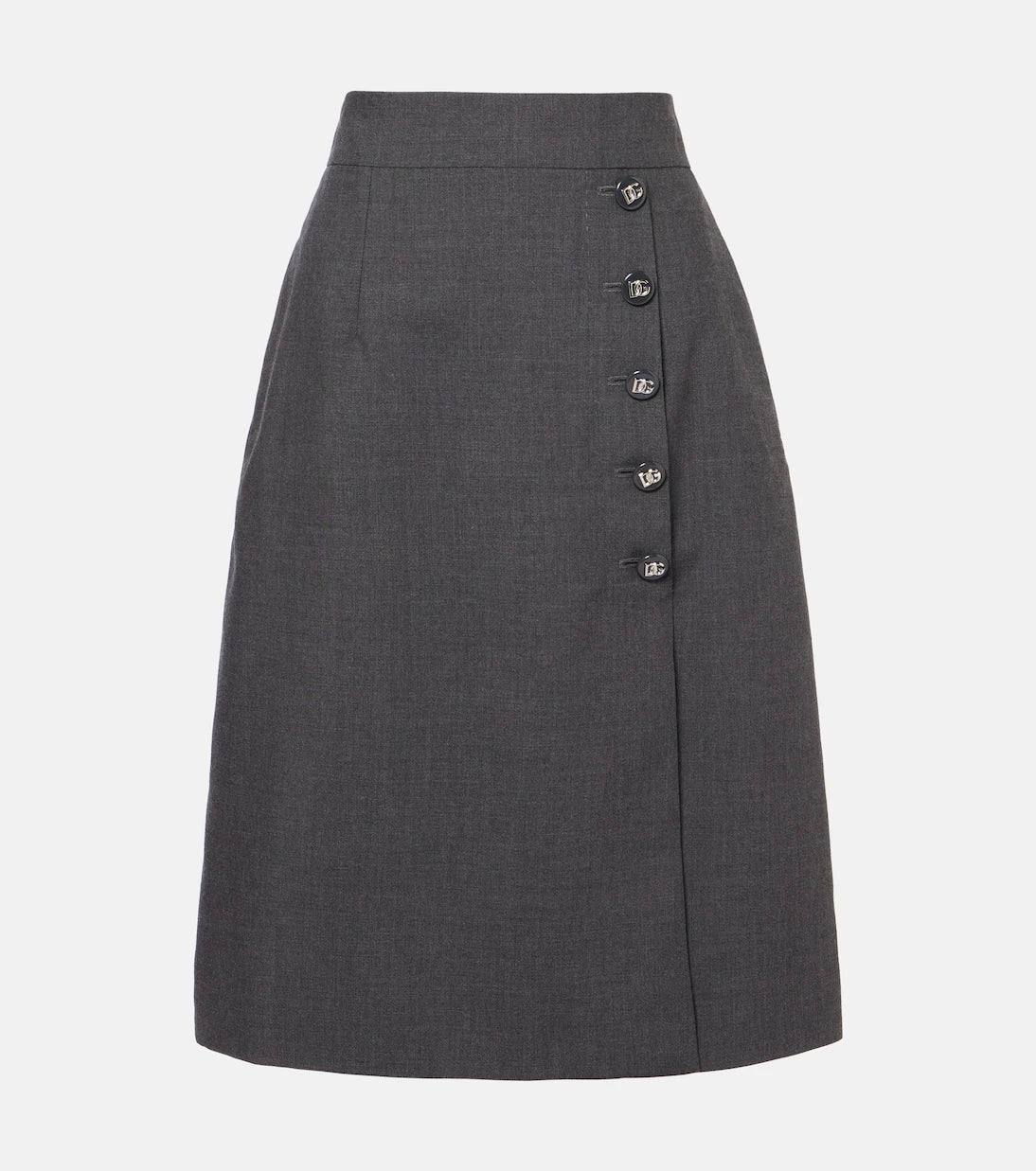 Dolce&Gabbana - Virgin wool midi skirt