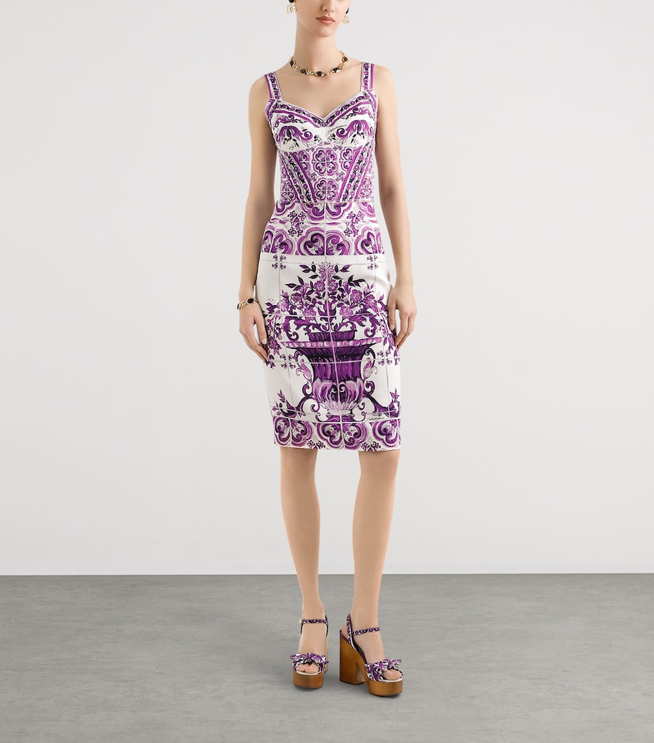 Multi Printed Bustier Top