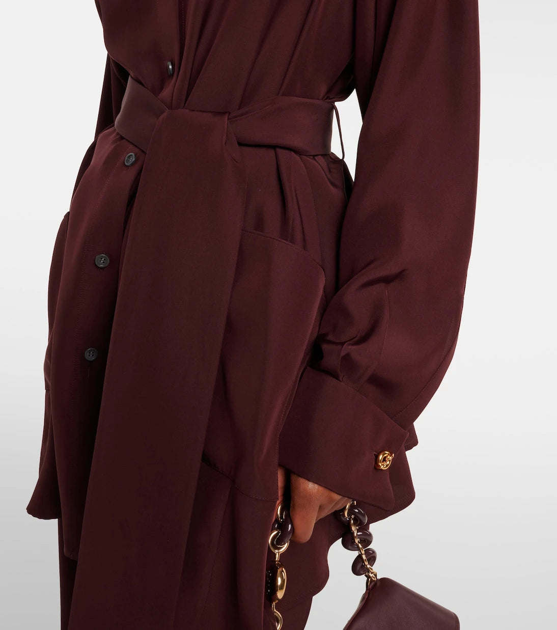 Loewe - Belted silk blouse