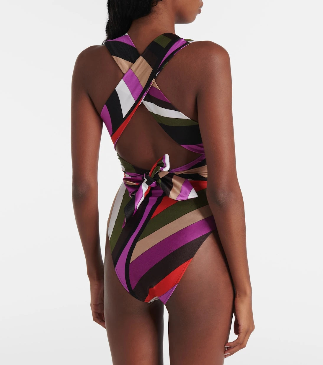 Pucci - Iride halterneck swimsuit