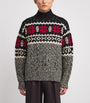 Polo Ralph Lauren Grey Wool Snowflake Rollneck Sweater