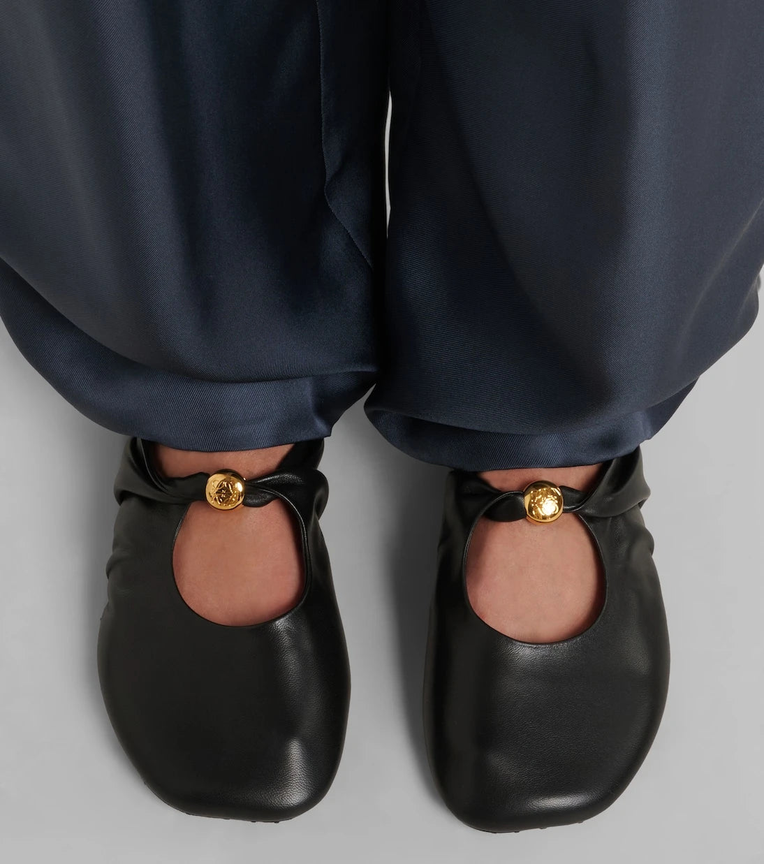Loewe - Pebble Soft leather mules