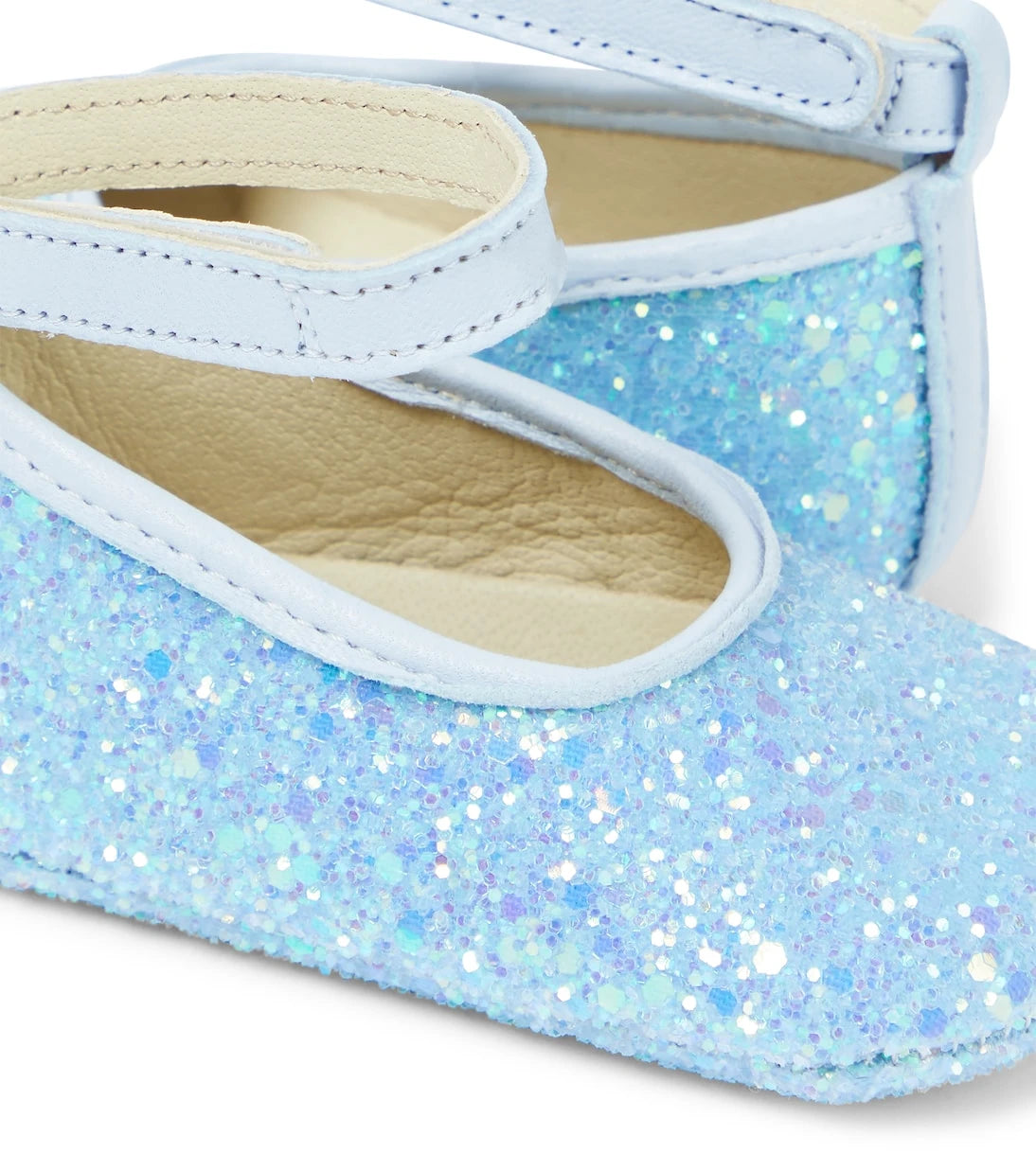 PèPè - أحذية باليه بلمسة لامعة للأطفال (Baby Vapor glitter ballet flats)