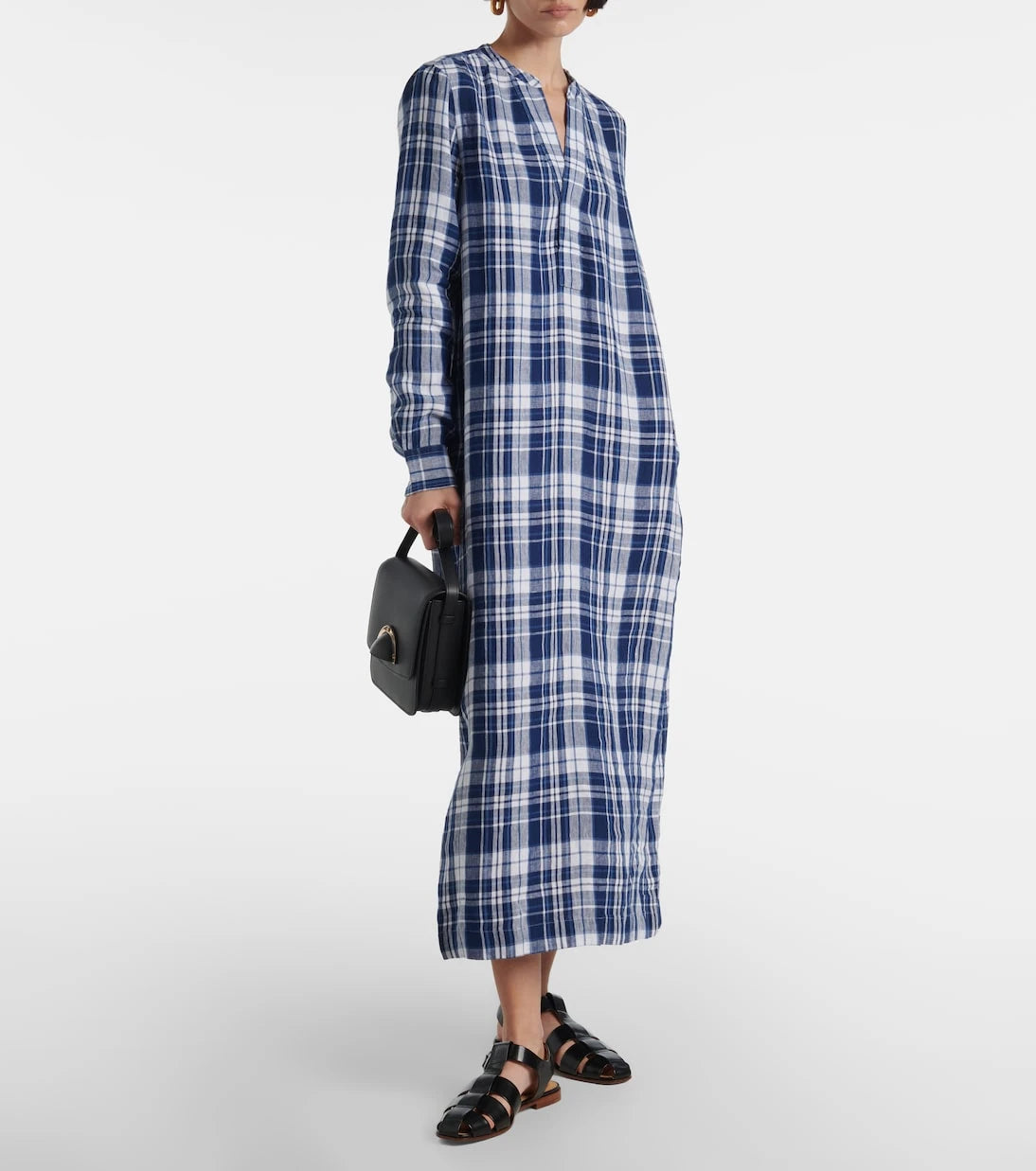 Polo Ralph Lauren - Plaids linen maxi dress