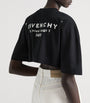 Givenchy Black Cotton Cropped Cocoon T-Shirt
