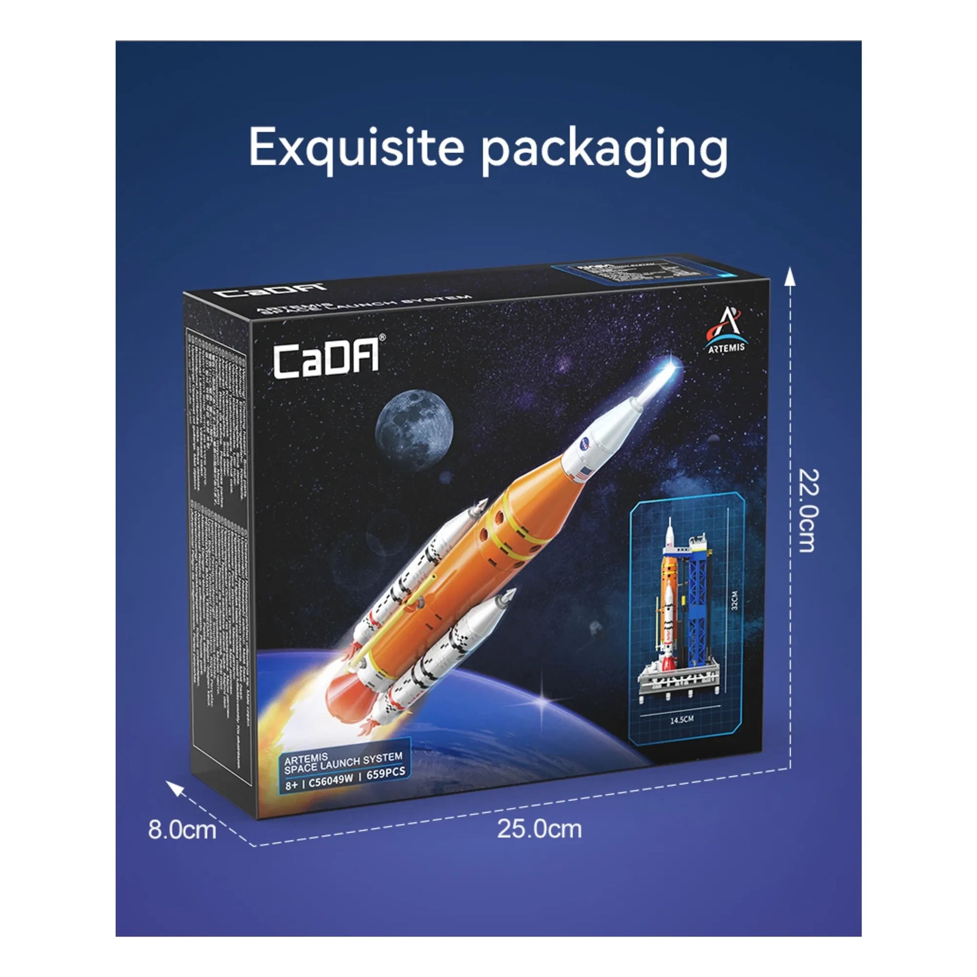 Cada - Construction kit - NASA Artemis SLS rocket - 659 parts