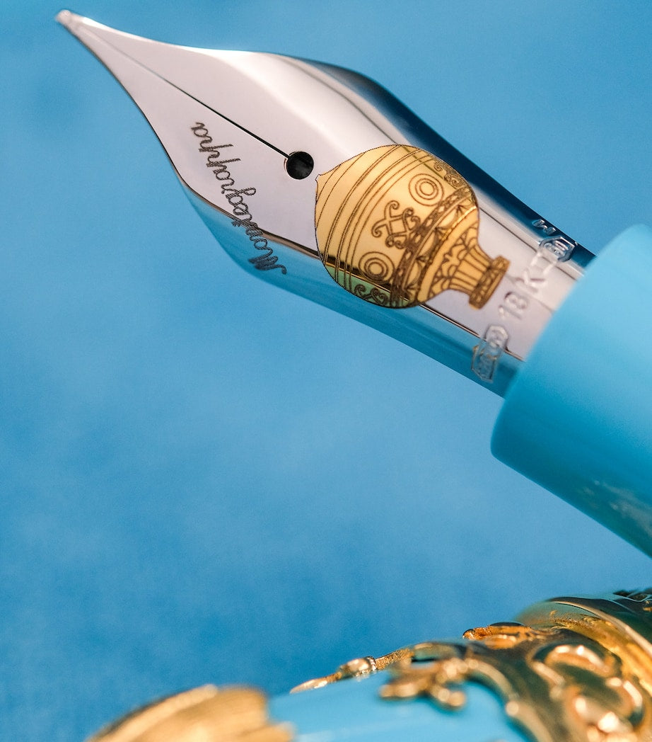 Resin and Yellow Gold Montgolfier Fountain Pen