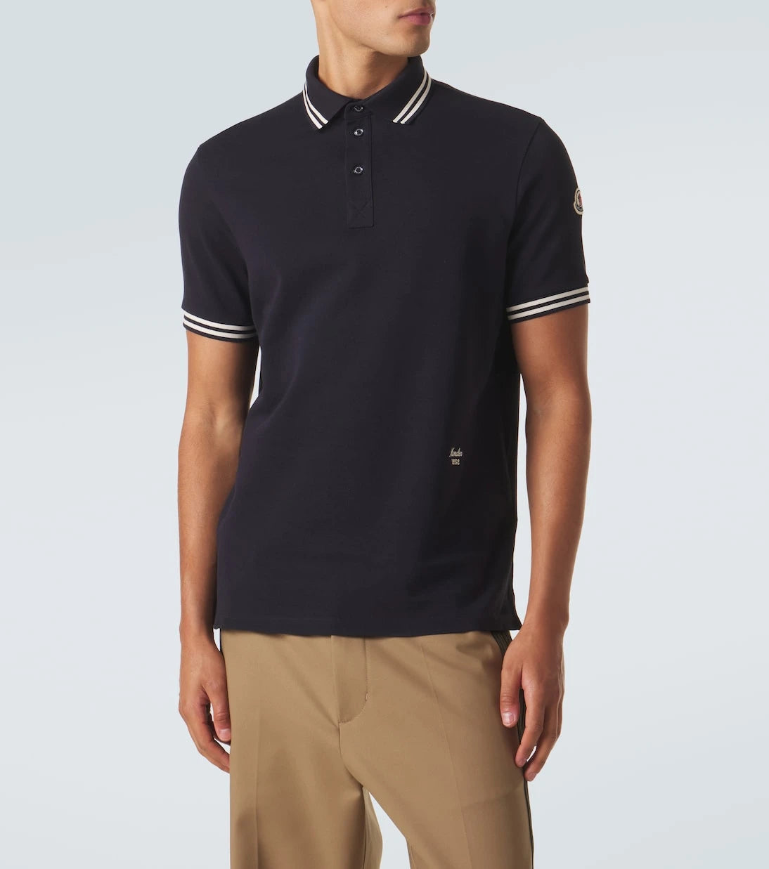Moncler - Cotton piqué polo shirt
