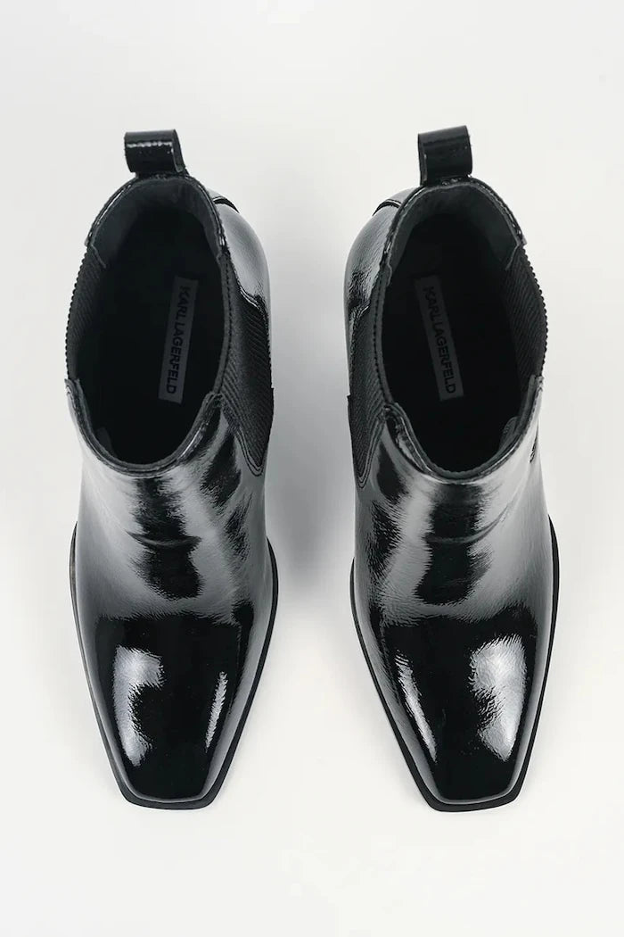 Karl Lagerfeld kadın platform botlar deri Karl Nft Heel