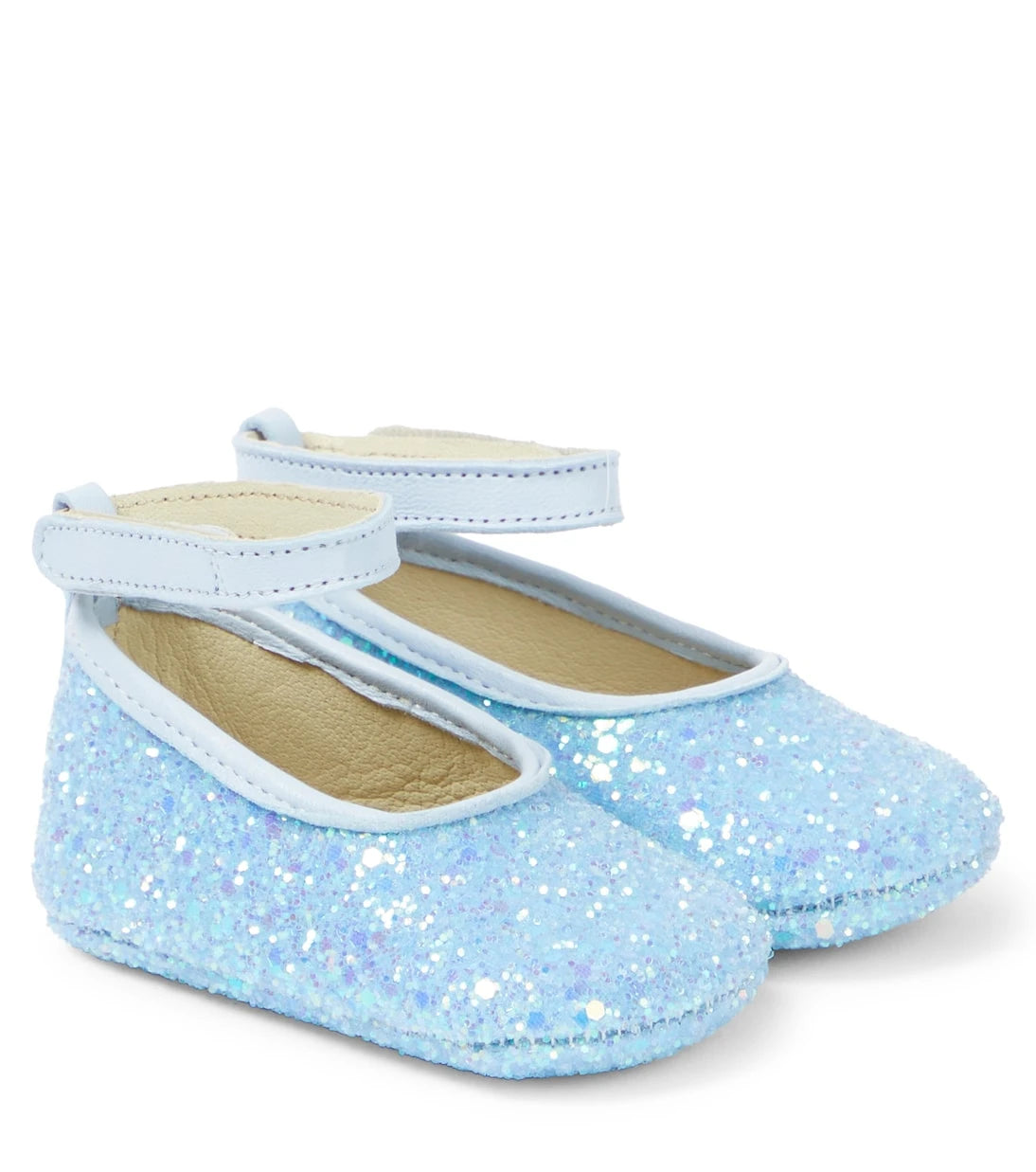 PèPè - أحذية باليه بلمسة لامعة للأطفال (Baby Vapor glitter ballet flats)