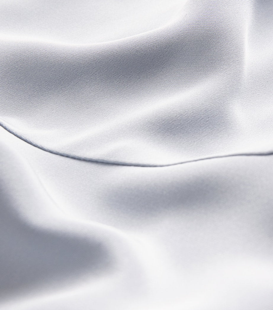 Adam Lippes Blue Silk Crepe Lynn Midi Dress