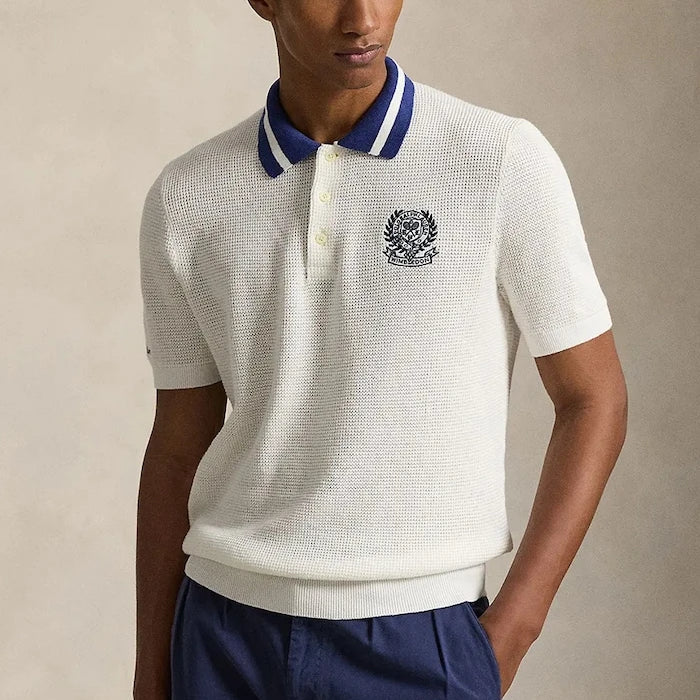 Polo Ralph Lauren kısa kollu erkek pamuklu pulover Wimbledon