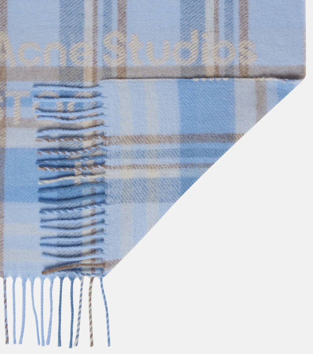 Acne Studios - Logo checked wool scarf