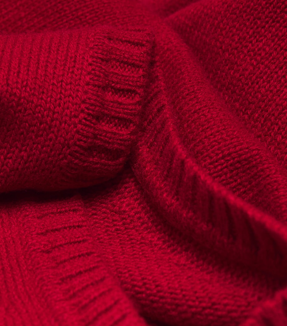 Veronica Beard Red Cashmere Mazzy Sweater Vest