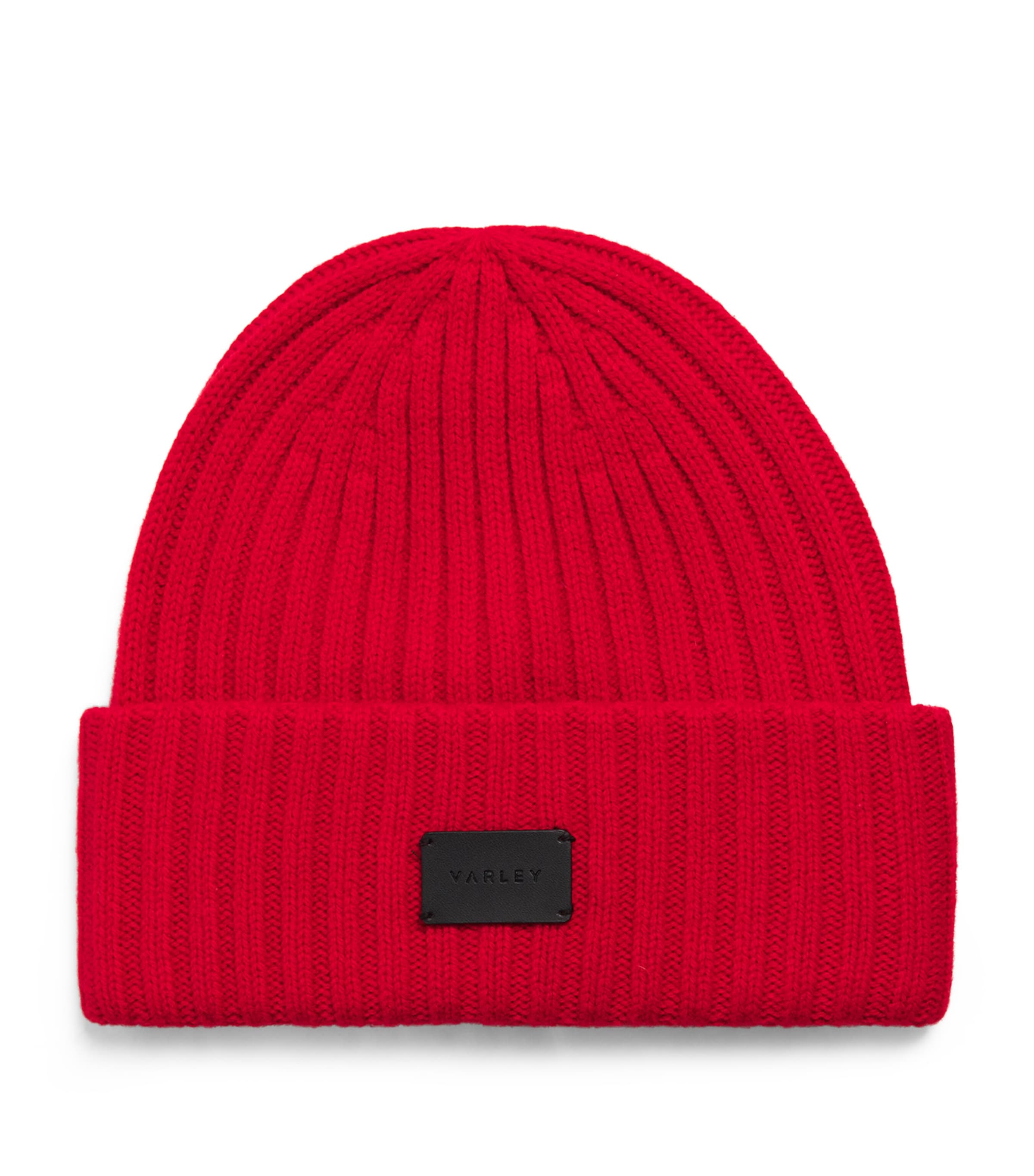 Varley Red Merino Wool-Blend Chunky Elva Beanie