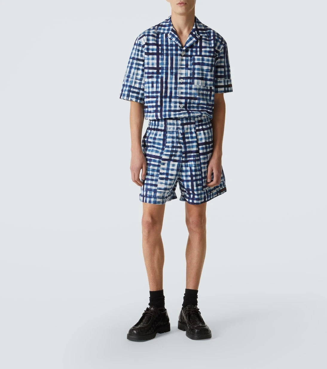 Bottega Veneta - Gingham cotton bowling shirt