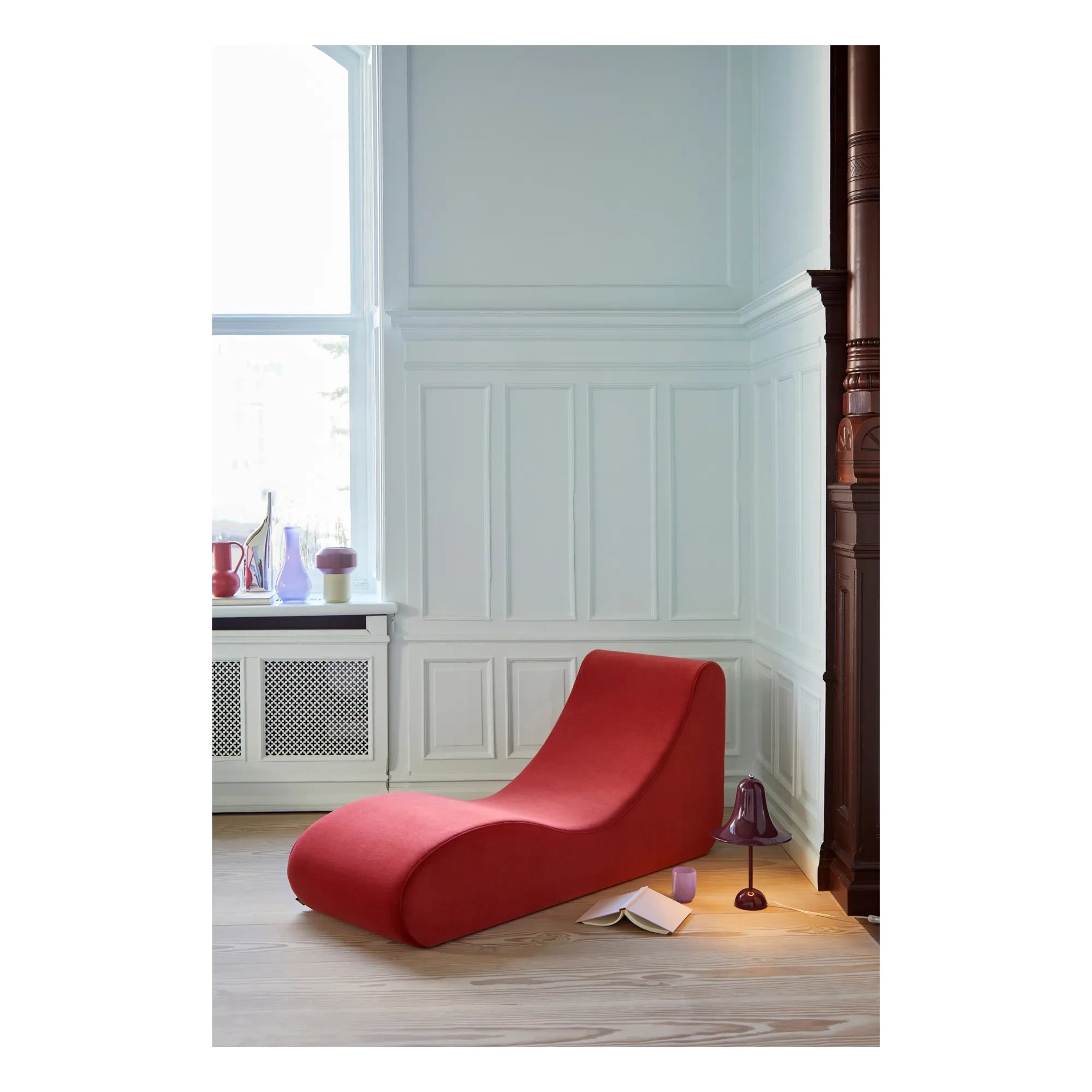 Verpan - Welle 4 Chaise Longue | Red