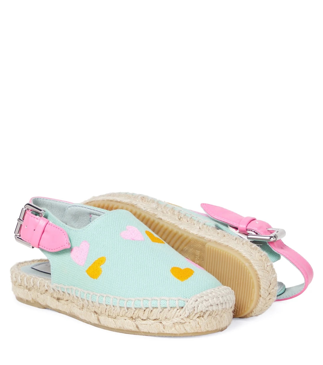 Stella McCartney Kids - Embroidered canvas espadrilles