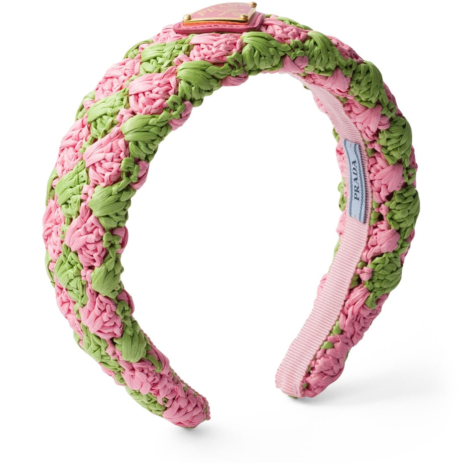 Pink Crochet Patterned Headband