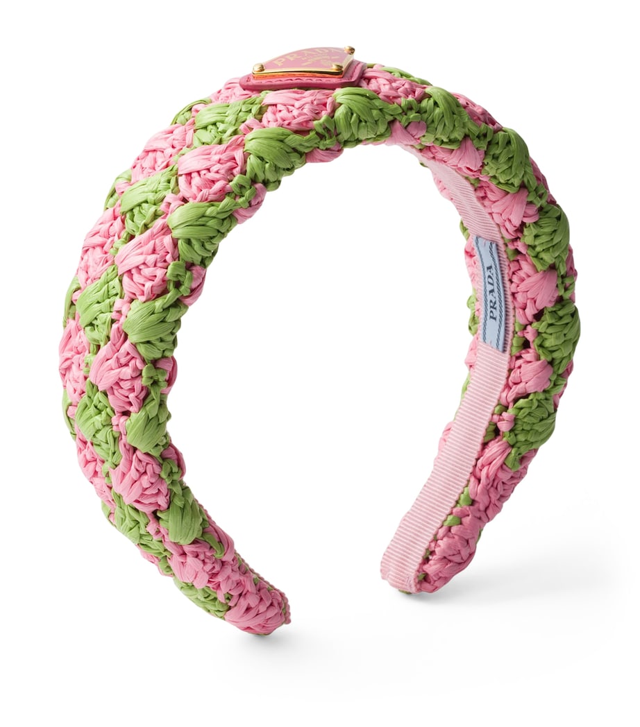 Pink Crochet Patterned Headband