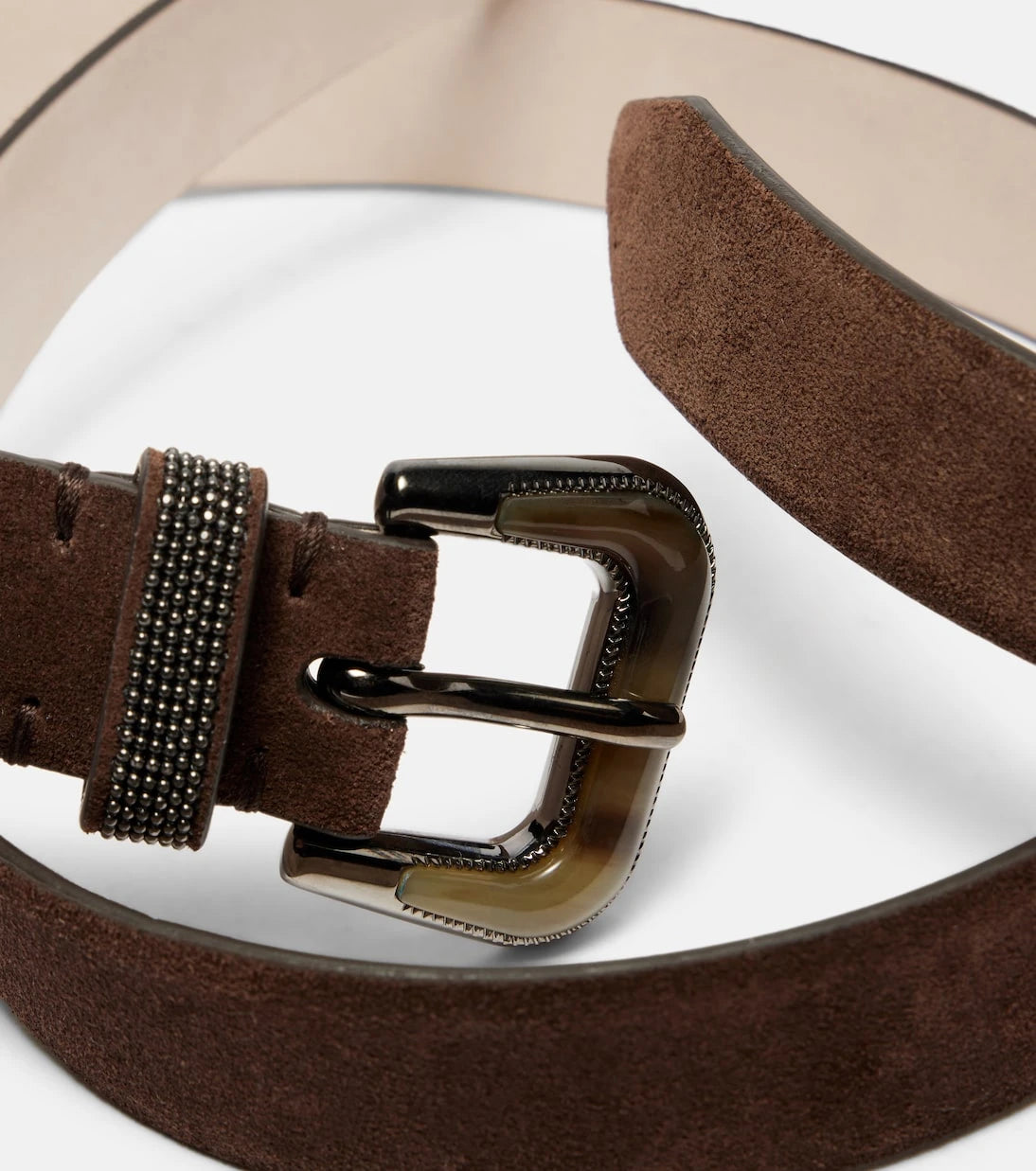 Brunello Cucinelli - Monili suede belt