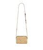 Brown Raffia Gaby Cross-Body Bag