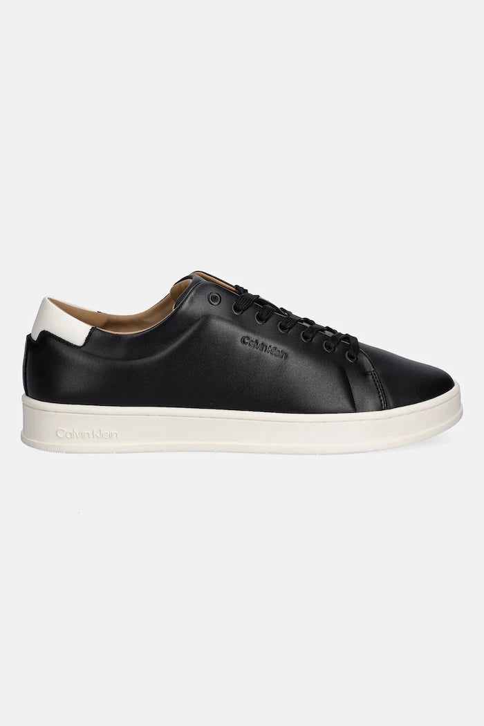 Кожени маратонки Calvin Klein PURE LOW LACEUP CUPSOLE HF LTH