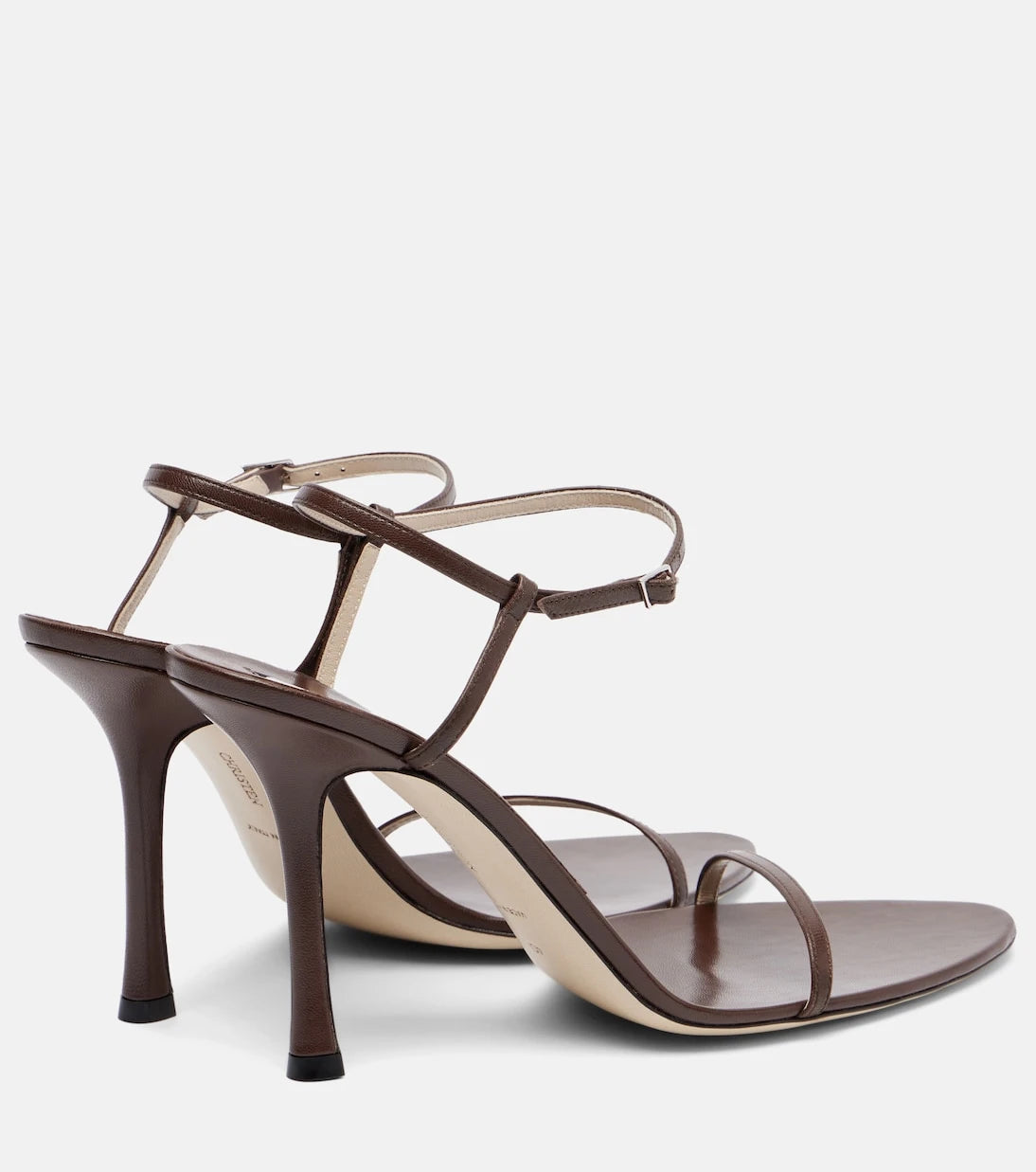 Christen - Double Strap 95 leather sandals