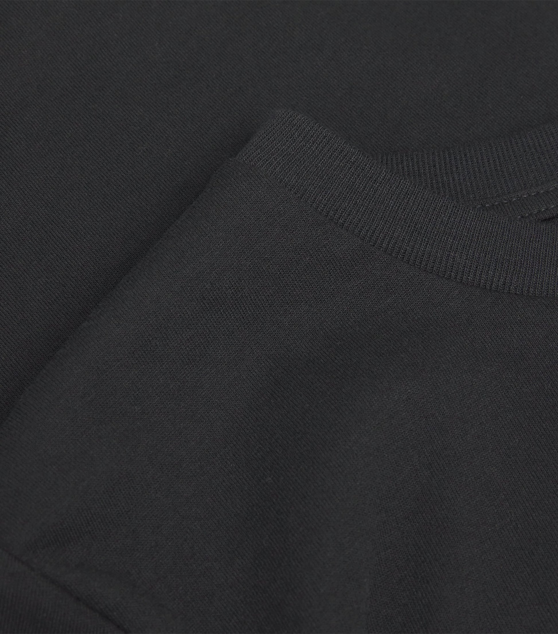 Skims Black Cotton-Blend Shrunken T-Shirt