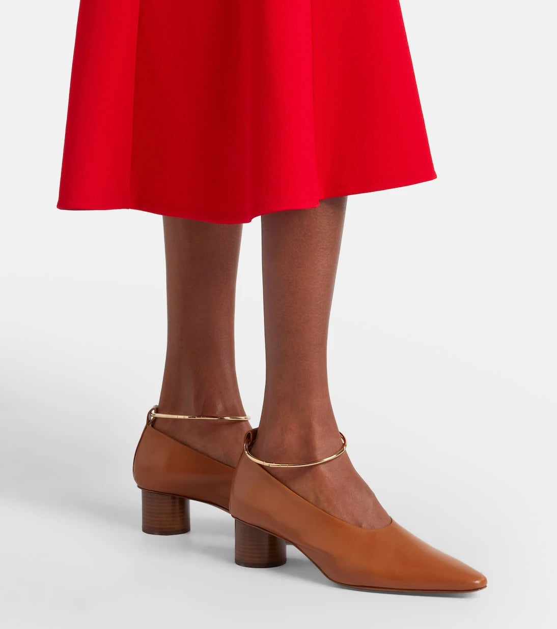 Jil Sander - Ring leather pumps
