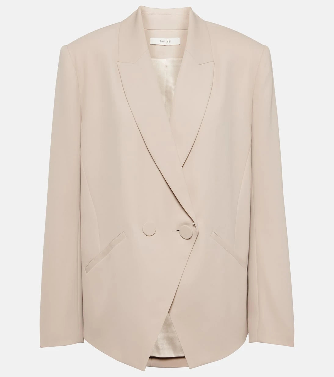 The Sei - Double-breasted crêpe blazer