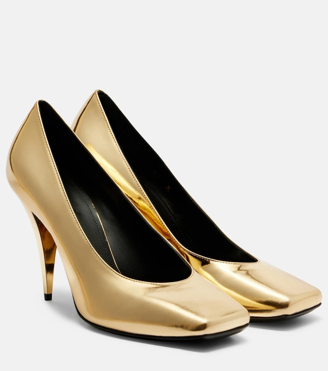 Givenchy - Sliced Square 95 patent leather pumps