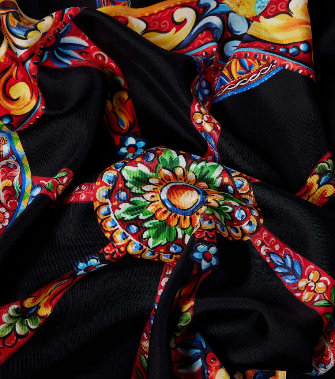 Dolce&Gabbana - Carretto silk twill scarf