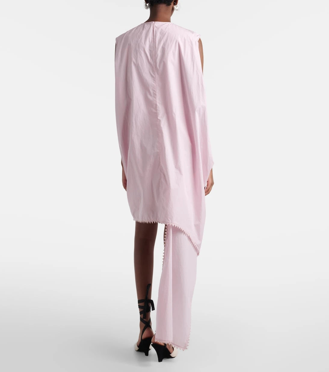 Jacquemus - Traversin asymmetric cotton poplin minidress