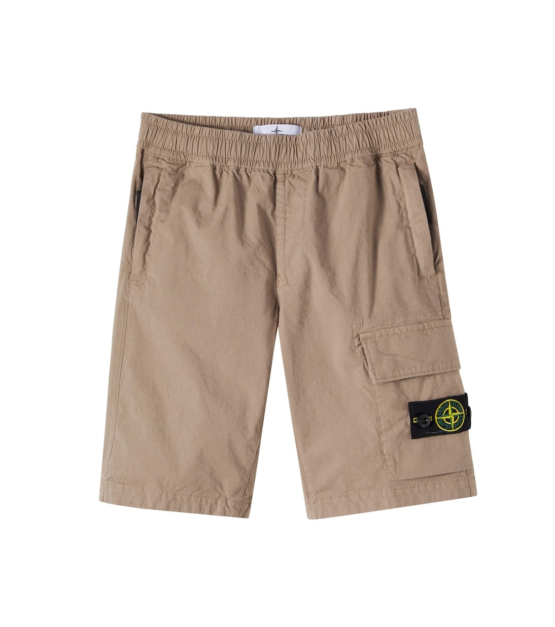 Stone Island Junior - شورت كارغو بوصلة من مزيج القطن