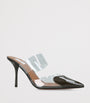 Alaïa Green Patent Leather Le Coeur Mules 90