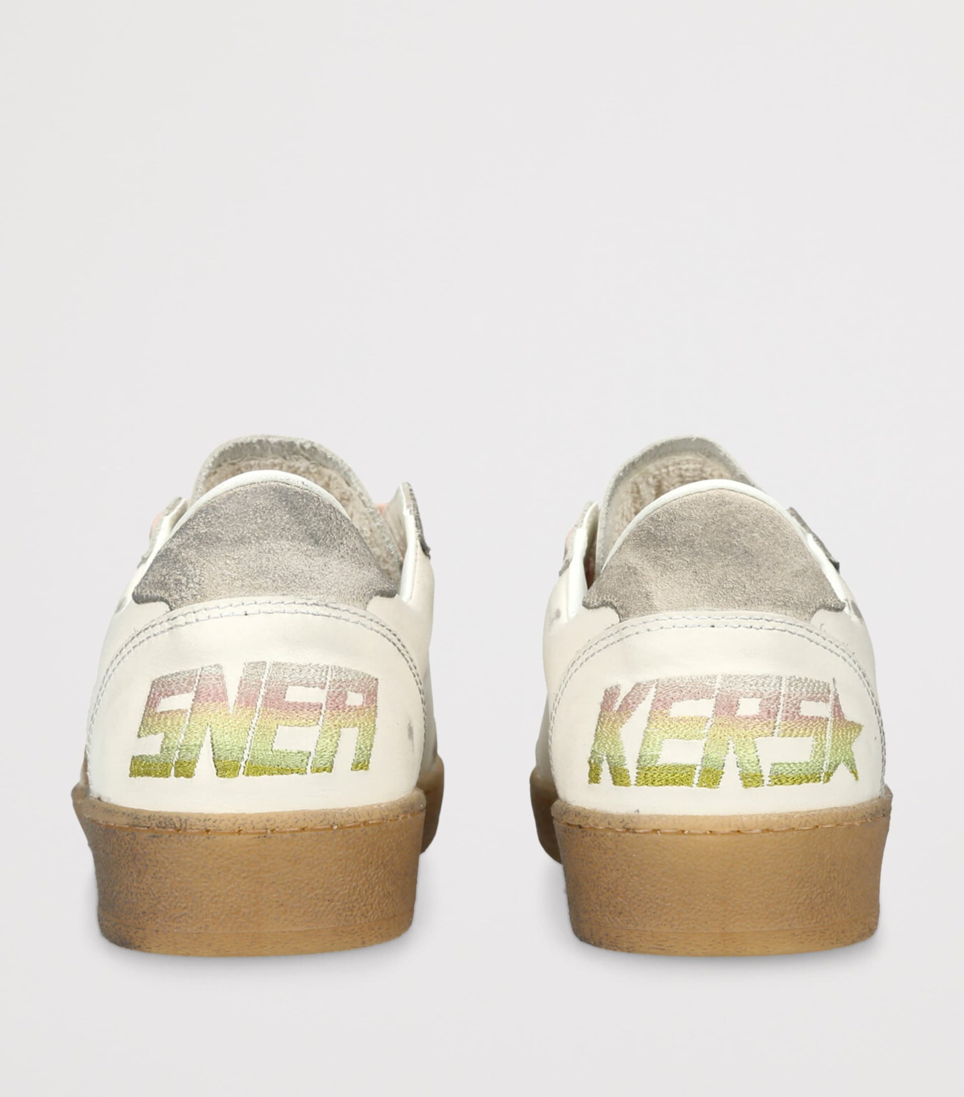 White Leather Ball Star Sneakers