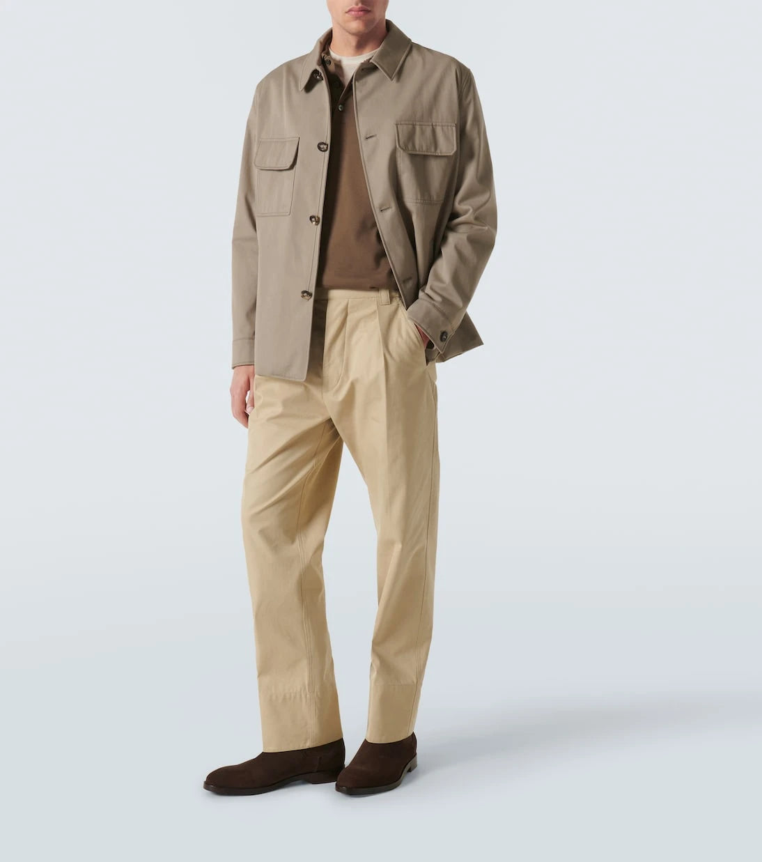 Zegna - Cotton-blend polo shirt