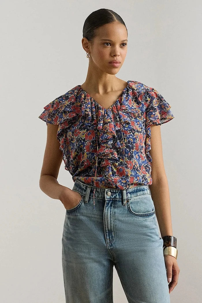 Lauren Ralph Lauren Fırfırlı Kadın Bluz