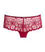 Chantelle Red Embroidered Fleurs Shorty Briefs