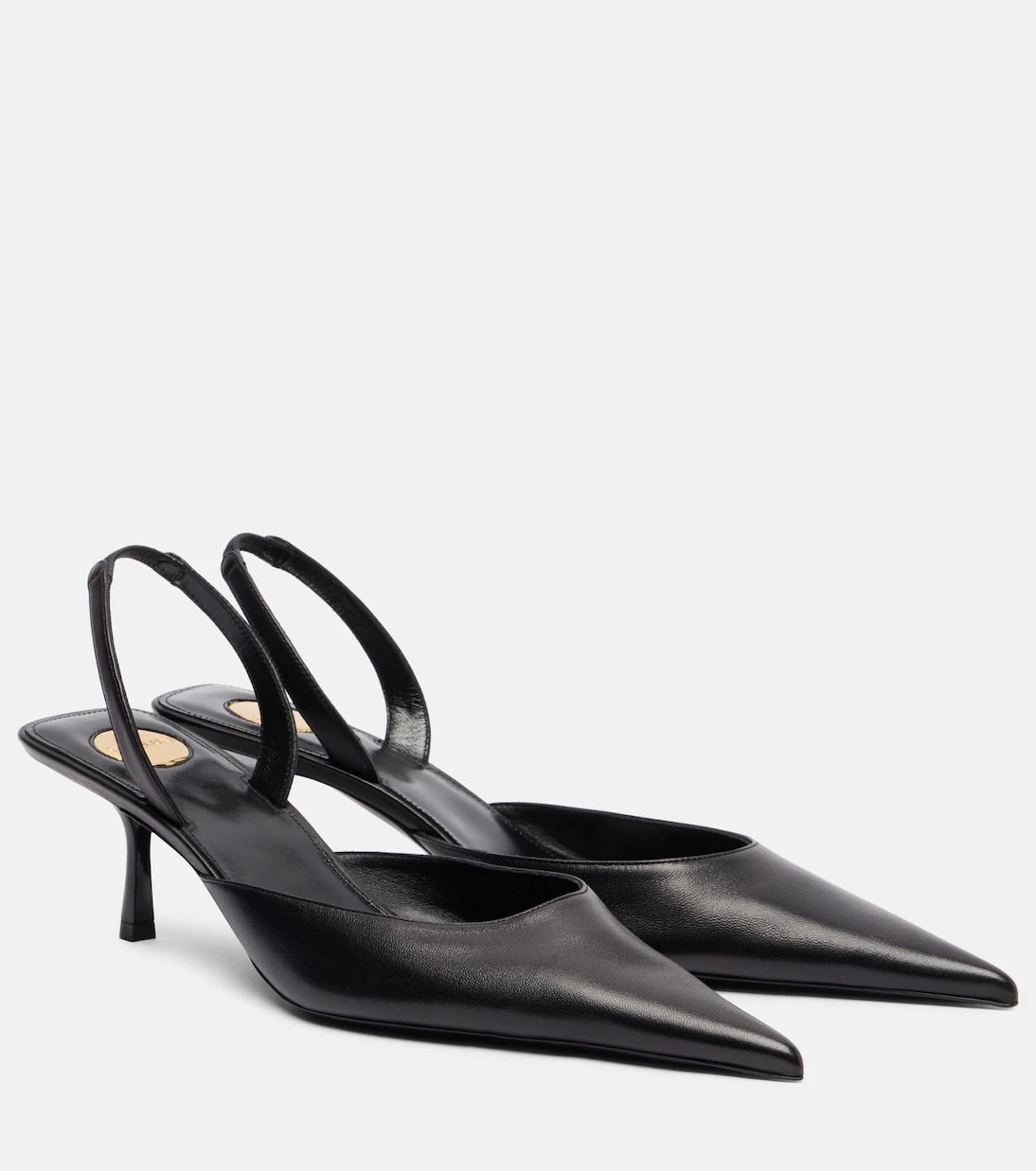 Saint Laurent - Misty 55 leather slingback pumps