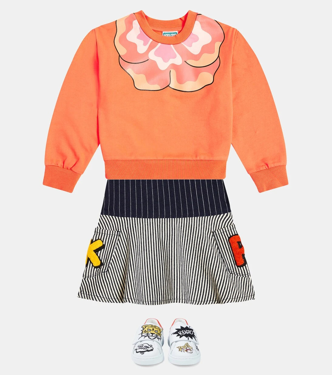 Kenzo Kids - Printed cotton-blend jersey sweatshirt