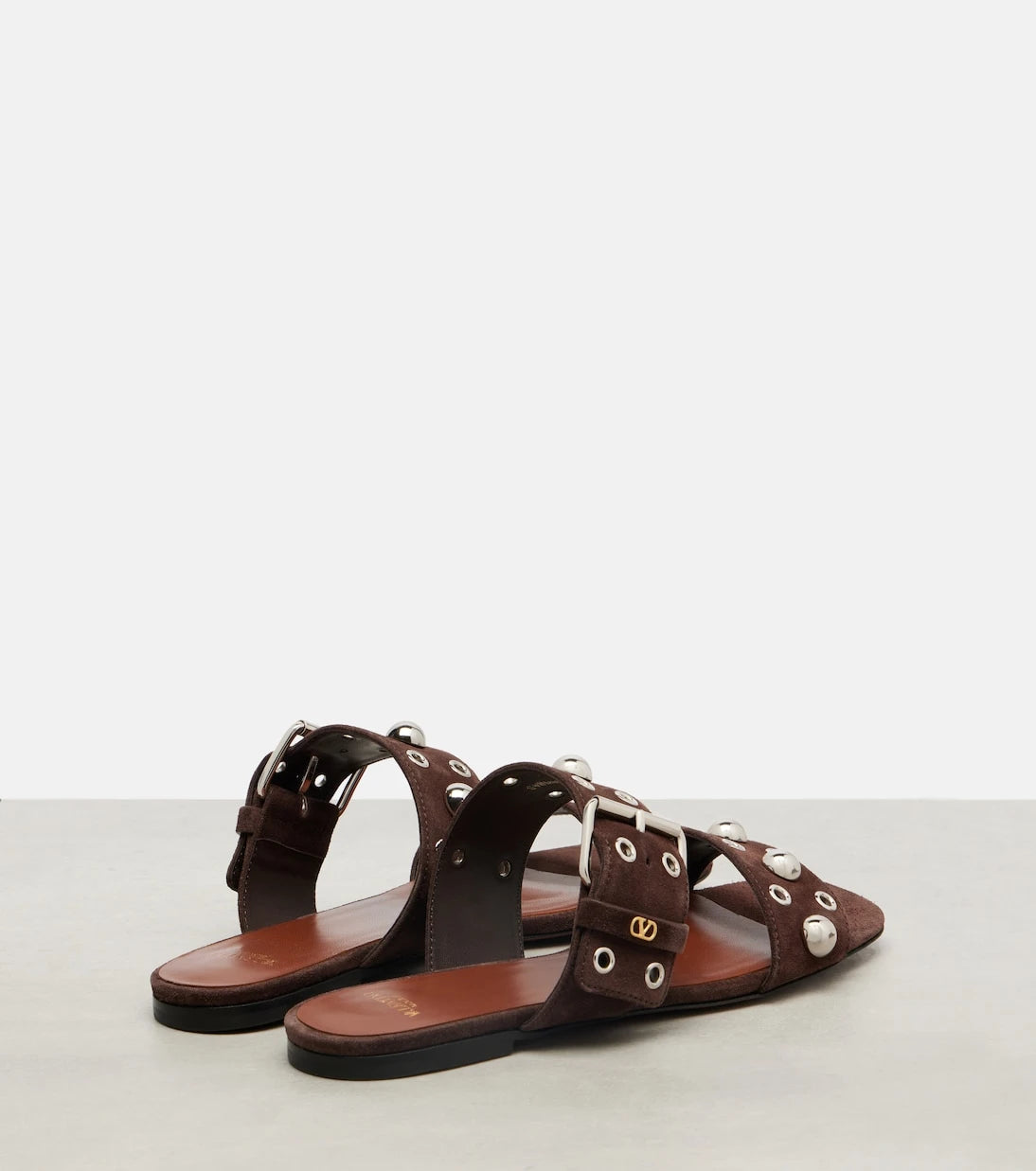 Valentino Garavani - Nellcote studded suede sandals