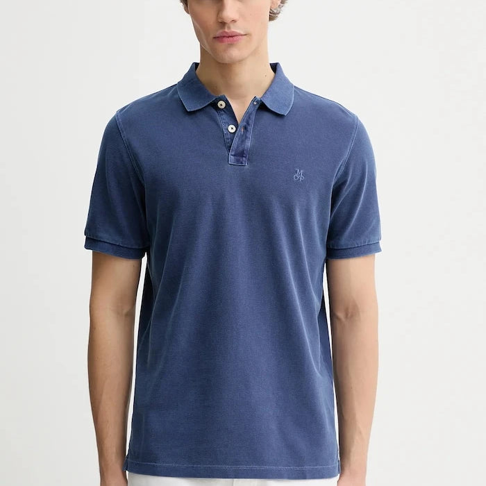 Памучна тениска с яка Marc O'Polo