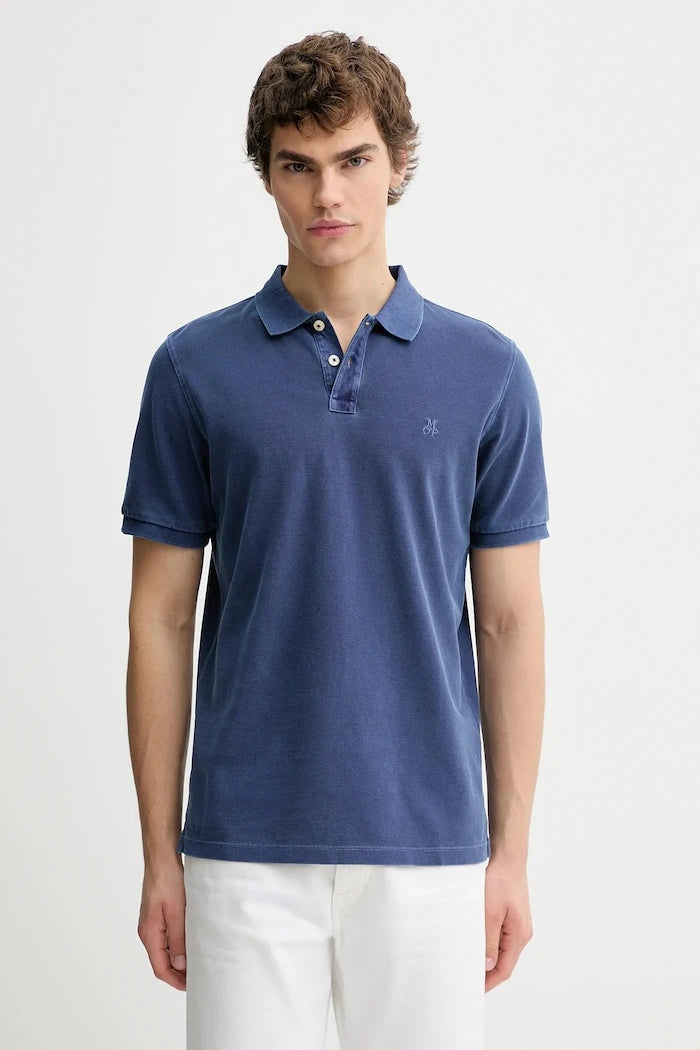 Памучна тениска с яка Marc O'Polo
