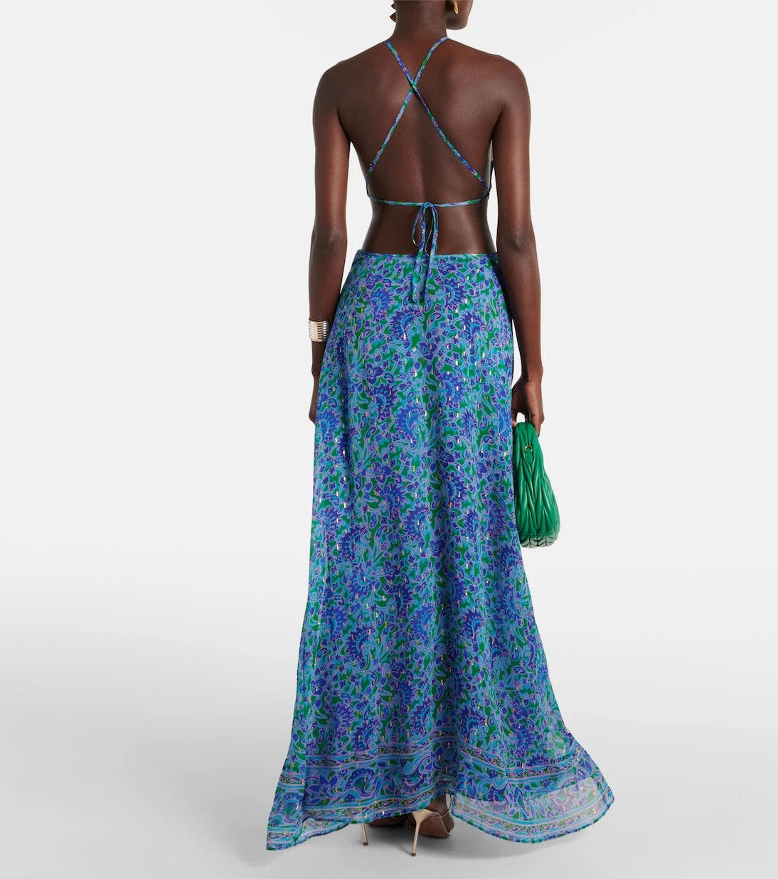 Rixo - Lenny printed cutout maxi dress