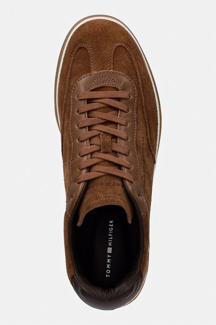 Tommy Hilfiger TH LO LUX SUEDE LEATHER MIX Erkek Süet Spor Ayakkabı