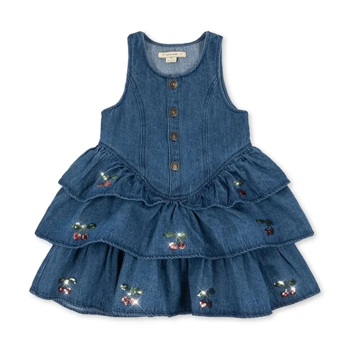 Детска дънкова рокля Konges Sløjd ELBA DRESS GOTS
