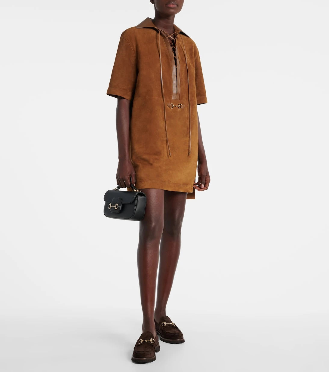 Gucci - Sylke Horsebit suede loafers