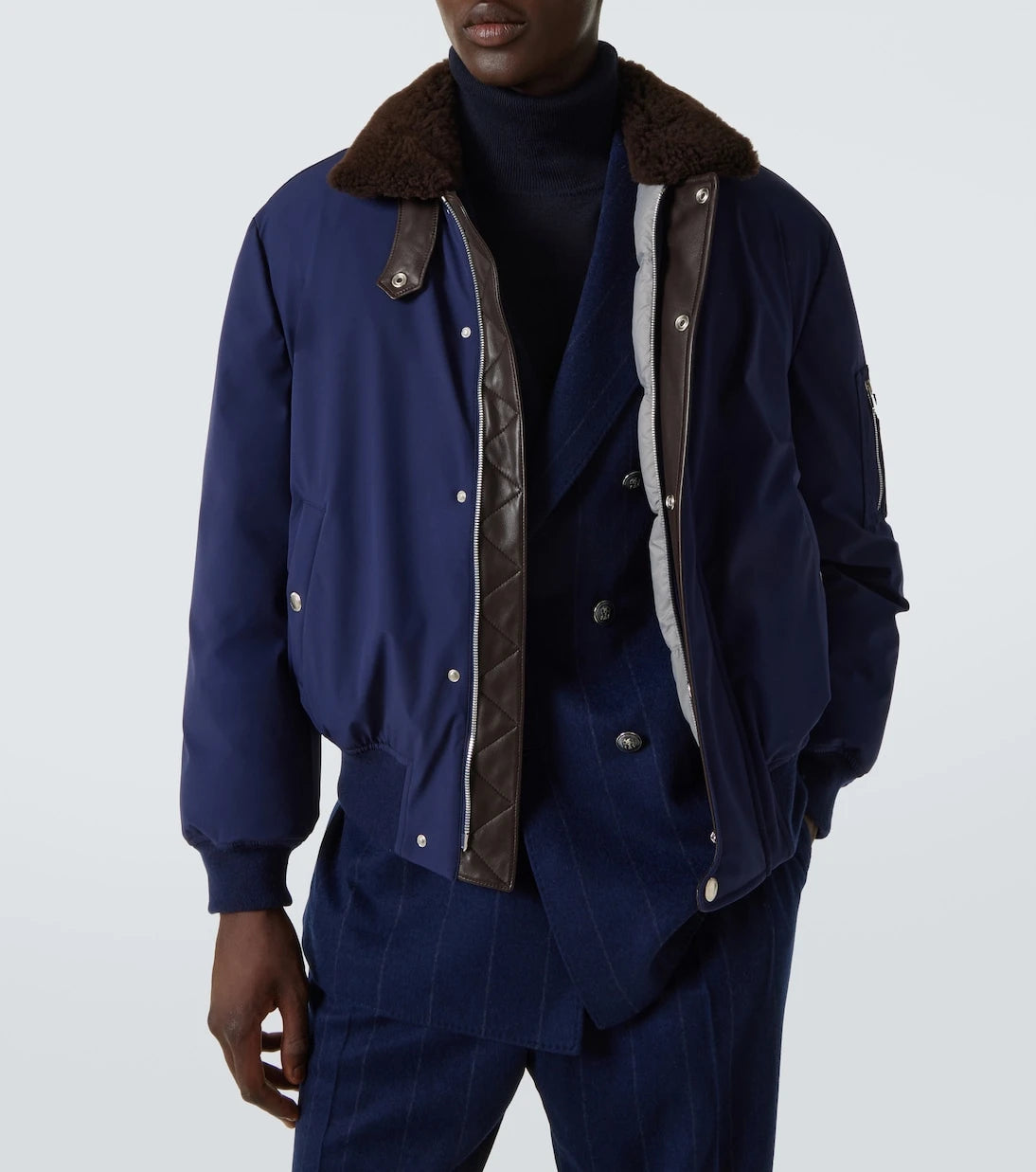 Brunello Cucinelli - Kürklü bomber ceket